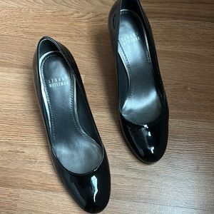 Stuart Weitzman Black Shiny Leather Shoes